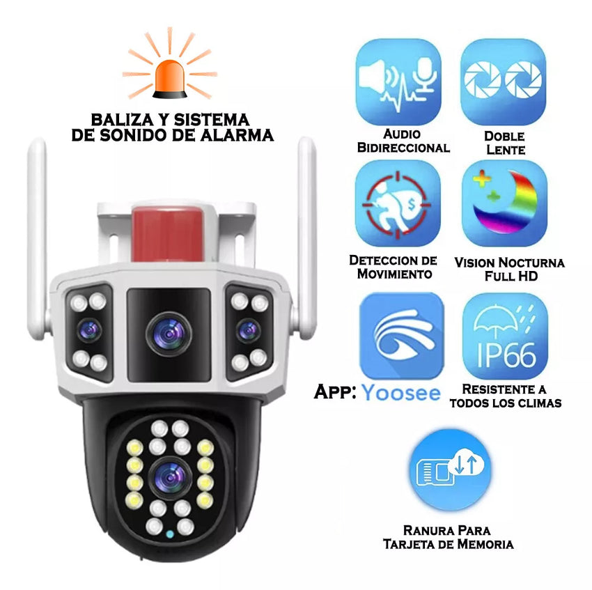 Camara De Seguridad Wifi Yoose Ip Baliza