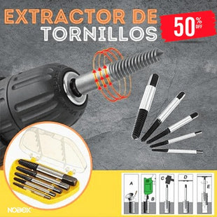 KIT EXTRACTOR DE TORNILLOS DAÑADOS